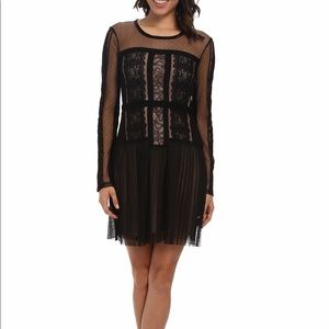Bcbgmaxazria Lace Long Sleeve Dress